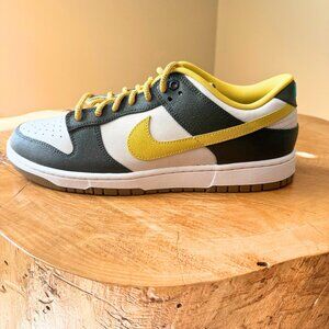 NIKE DUNK LOW RETRO PREMIUM 🏷️ Cargo Khaki/Vivid Sulfur 12M